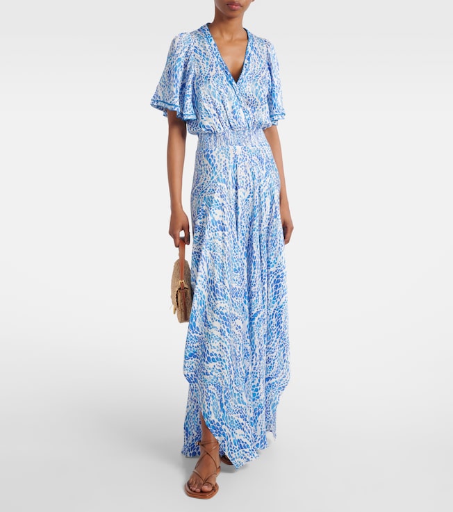 Poupette St Barth Mabelle printed maxi dress