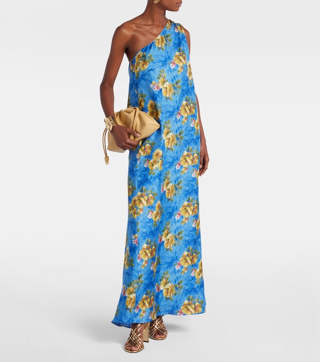 La DoubleJ Roy floral silk twill maxi dress