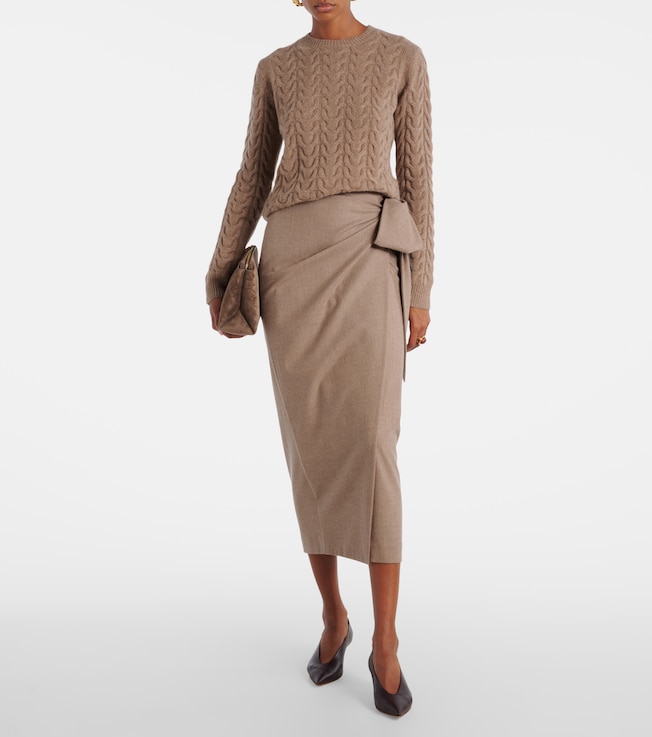 Max Mara Aramis cable-knit cashmere sweater