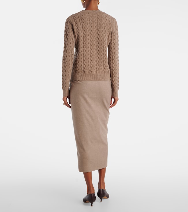 Max Mara Max Mara Aramis cable-knit cashmere sweater