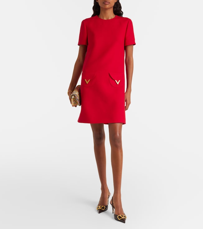 Valentino Crepe Couture VGold minidress