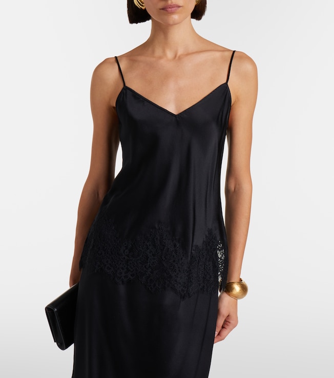 Nili Lotan Nadine lace-trimmed silk camisole