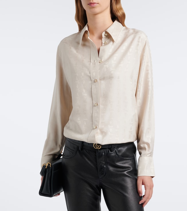Gucci Silk jacquard shirt