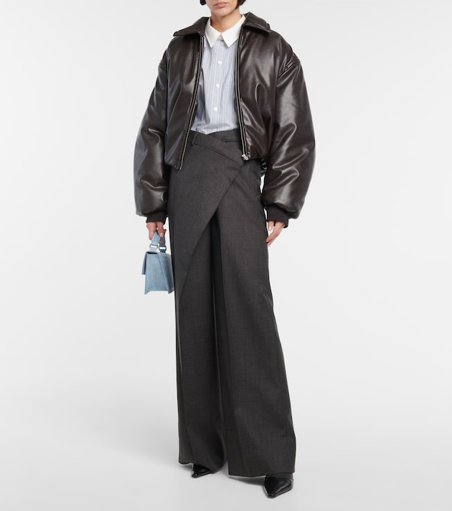 Acne Studios Padded coated jersey bomber jacket