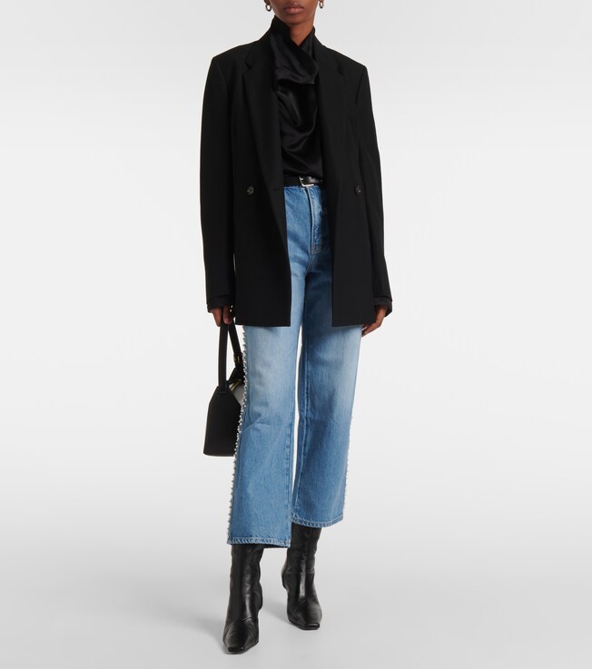 FRAME Atelier Le Jane embellished cropped jeans