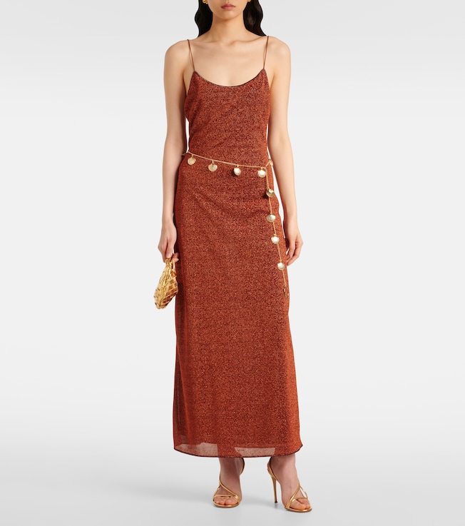 Oséree Lumière belted maxi dress
