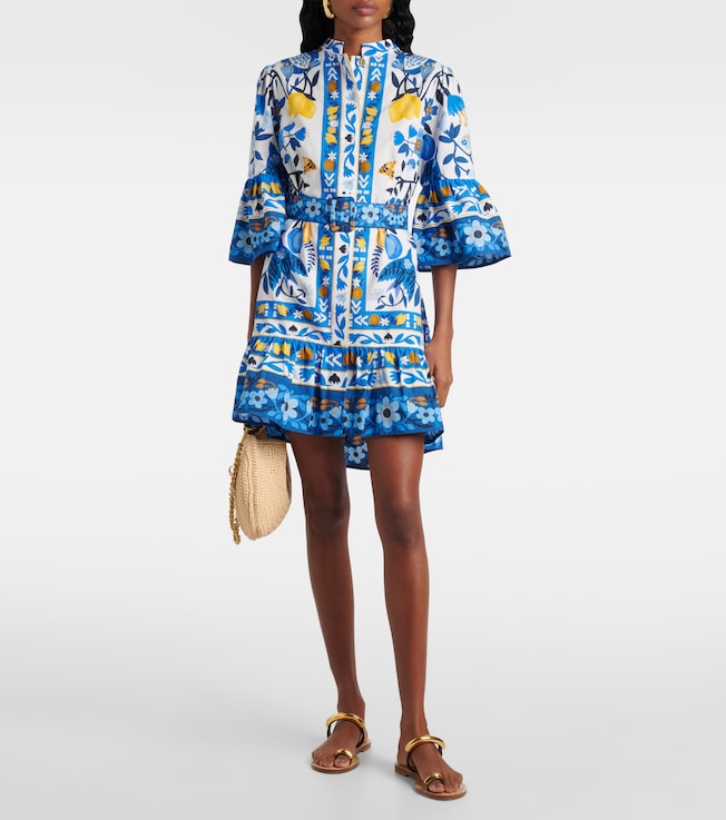 FARM Rio Floral cotton minidress