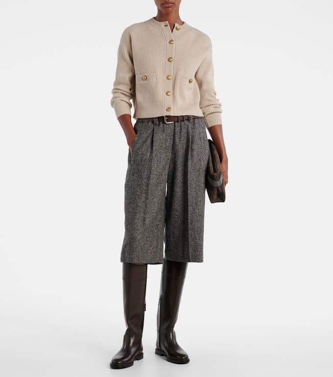 Brunello Cucinelli Wool, cashmere, and silk cardigan