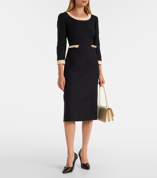 Valentino Crepe Couture midi dress