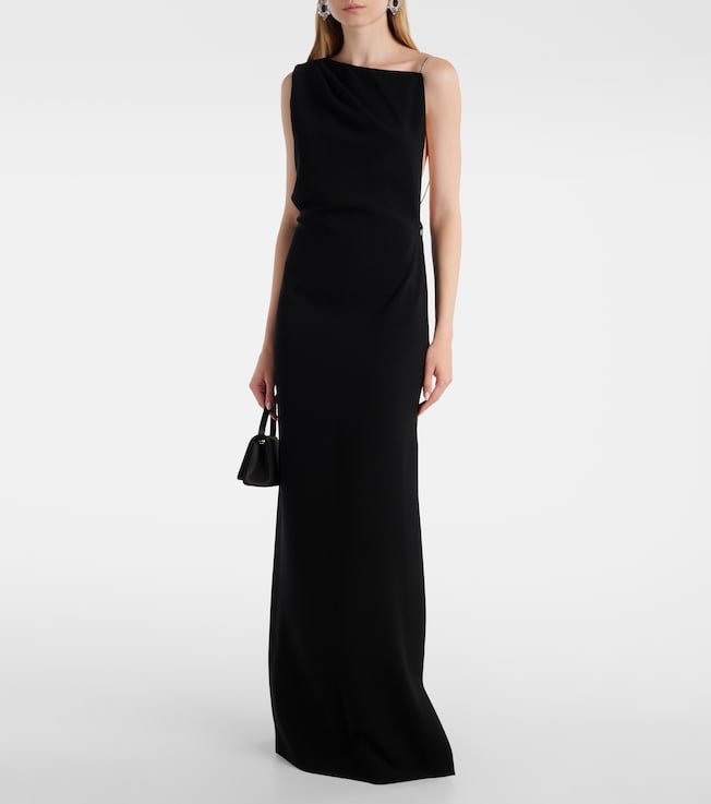 Max Mara Pentola asymmetric maxi dress