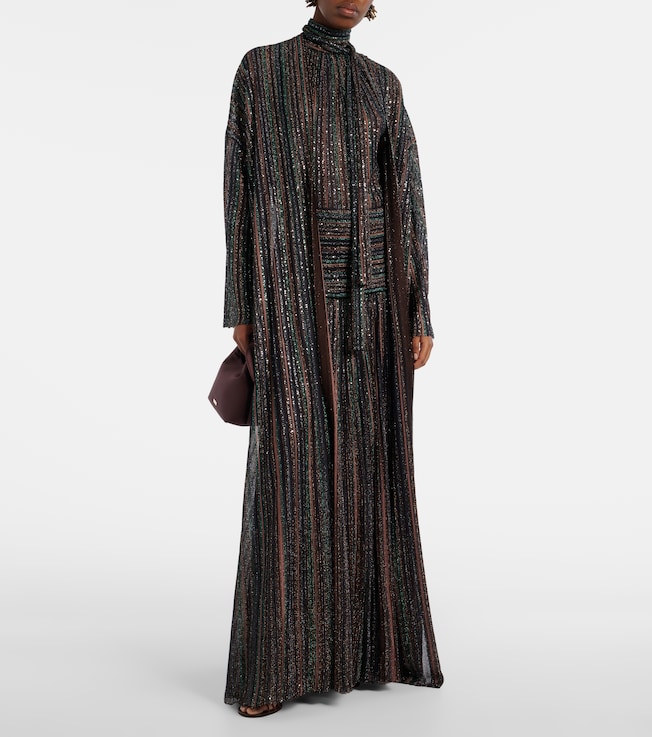 Missoni Chevron lamé cardigan