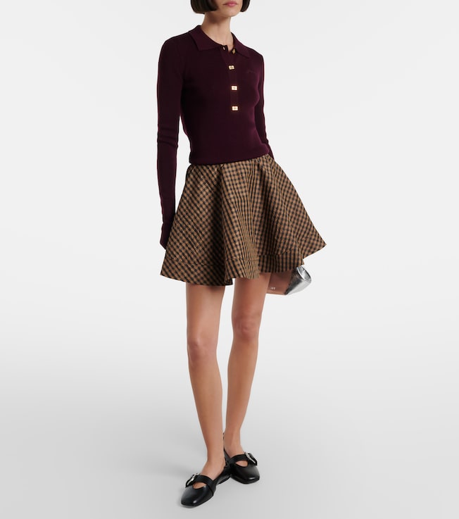 GANNI Wool polo sweater