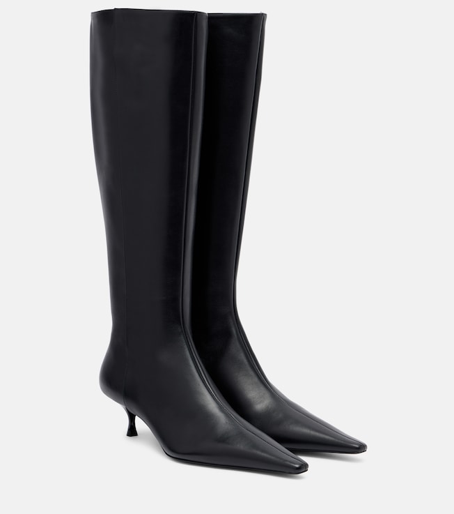 ANINE BING - Hilda Wide Boots - Black Patent | Plush