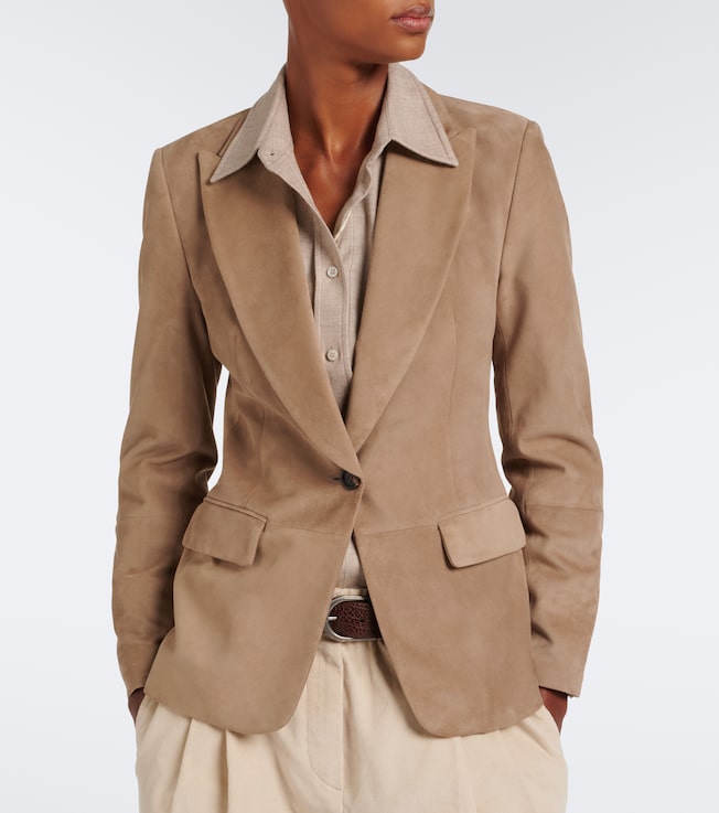 Brunello Cucinelli Suede blazer