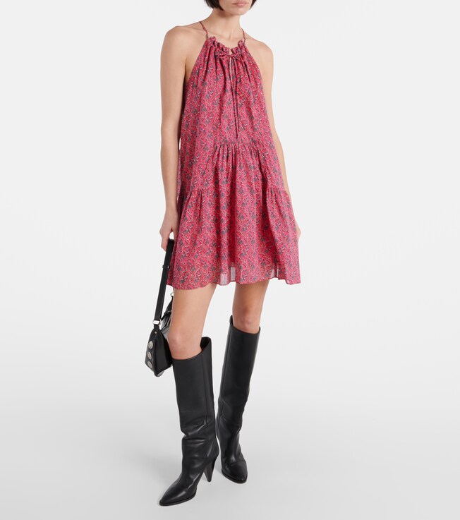 Marant Étoile Kayne printed cotton minidress