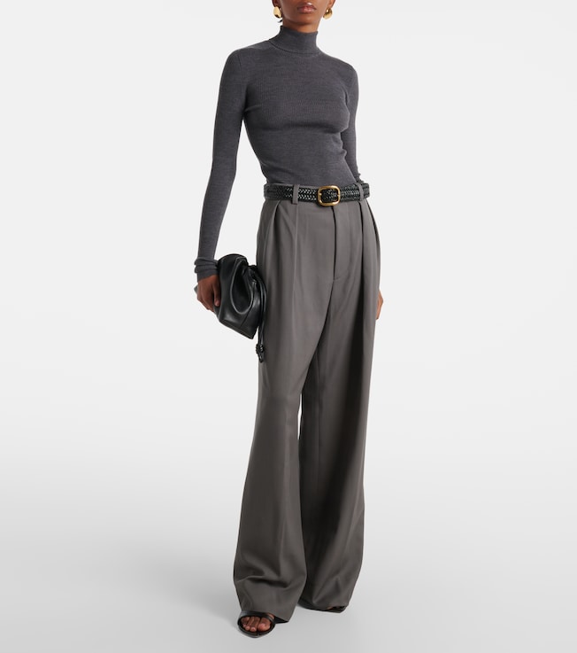 Wardrobe.NYC High-rise wool wide-leg pants