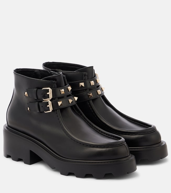 Valentino Garavani Rockstud leather ankle boots