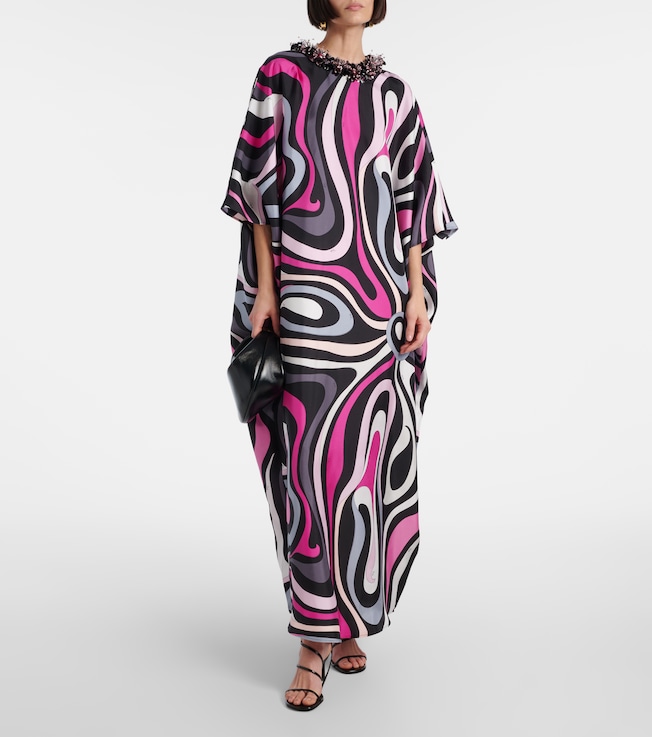 Pucci Marmo silk twill kaftan