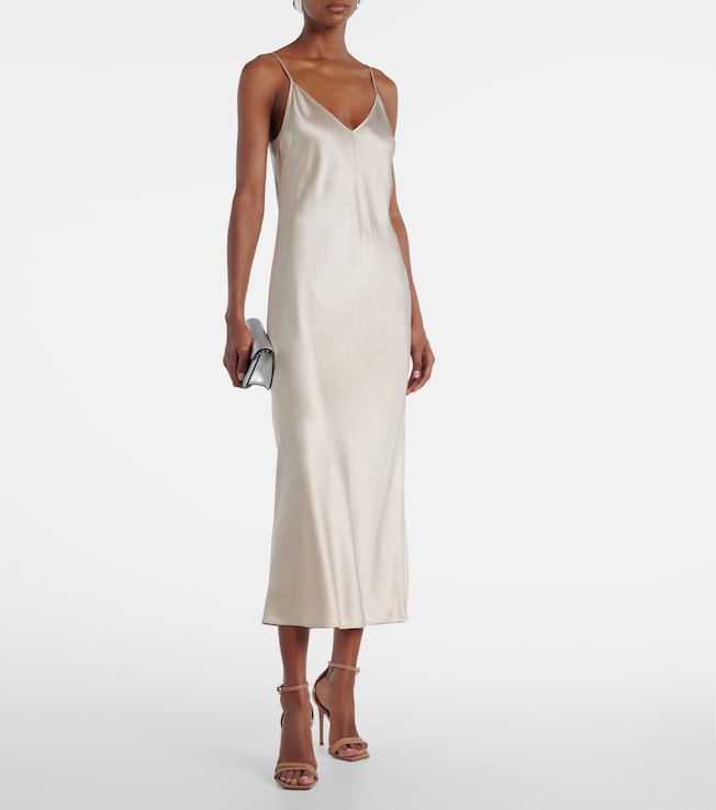 JOSEPH Silk satin slip dress