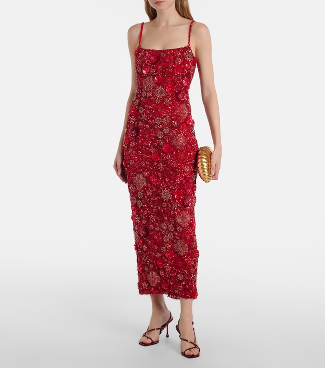 Rachel Gilbert Francesca embellished cocktail dress