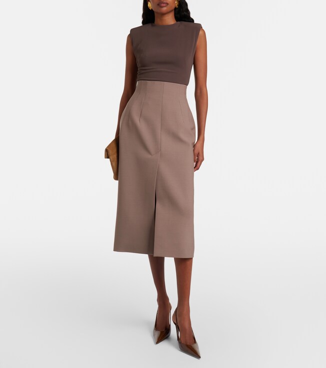 Mugler High-rise pencil skirt