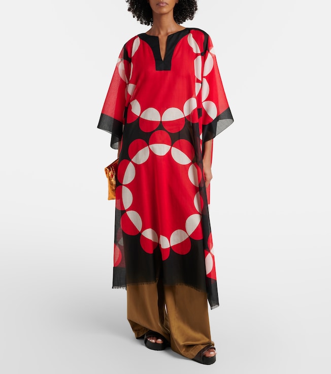 Dries Van Noten Printed cotton kaftan