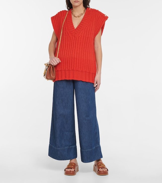 Valentino Wool-blend sweater vest