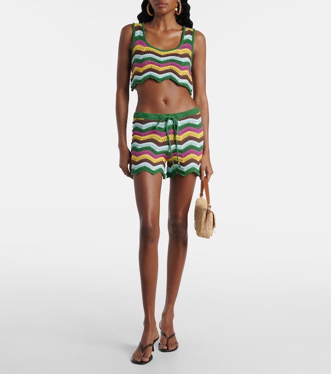 Bananhot Kim crochet cotton-blend top