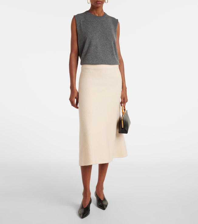 Jil Sander Wool midi skirt