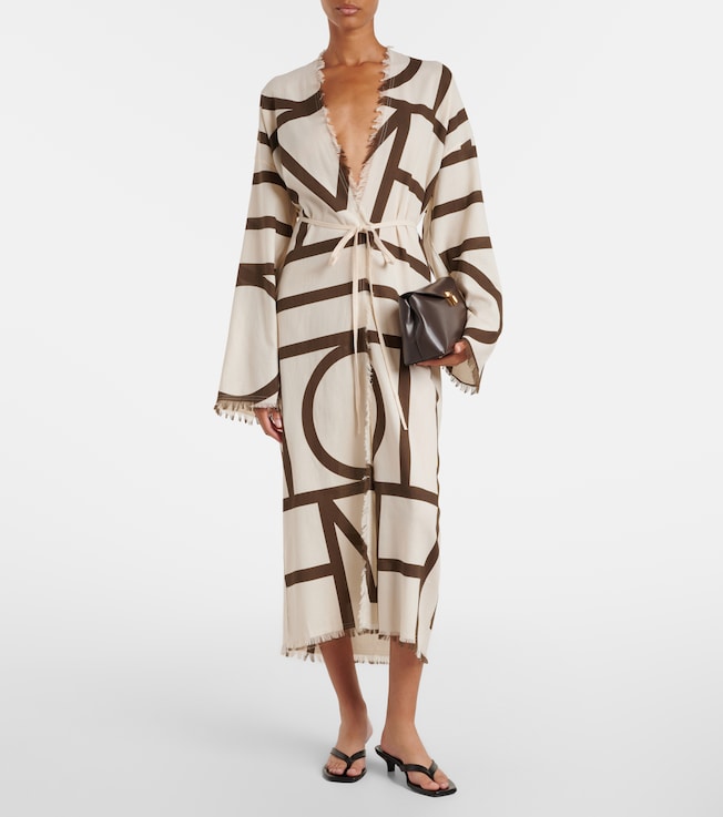 TOTEME Monogram cotton beach cover-up