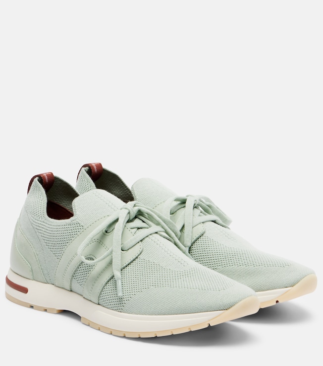 Loro Piana 360 LP Lady Flex suede-trimmed sneakers