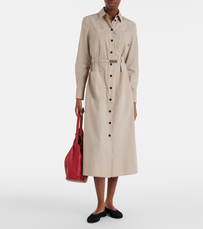 Tory Burch Cotton-blend midi dress