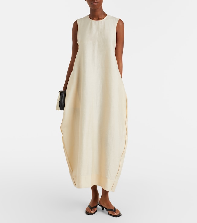 Róhe Linen and silk-blend maxi dress