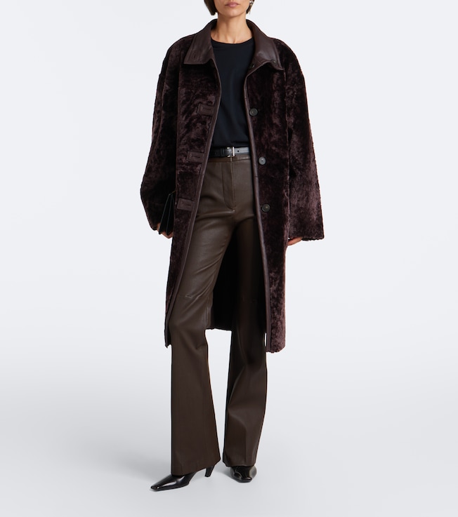 JOSEPH Ari reversible leather and shearling coat