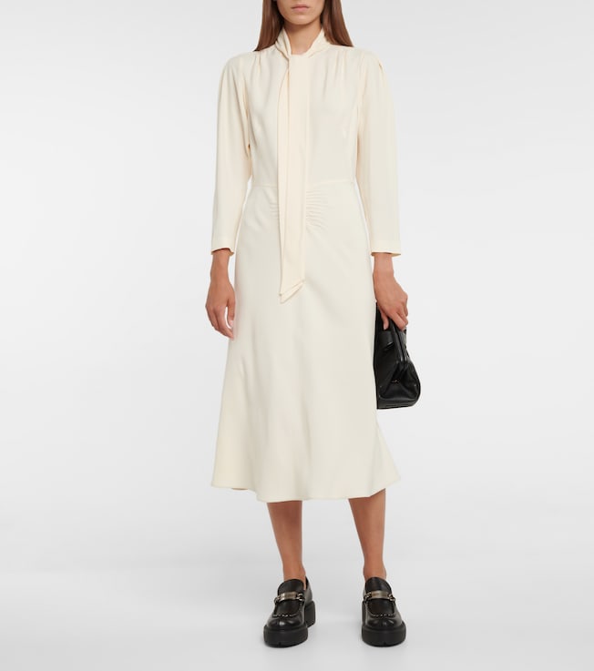 Miu Miu Long-sleeved midi dress