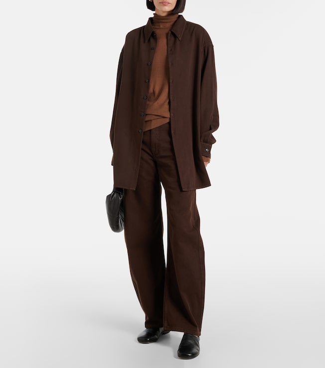 Lemaire Ribbed-knit turtleneck top