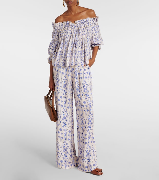 Agua by Agua Bendita Urucu off-shoulder blouse