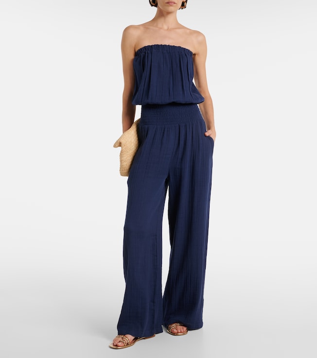 Melissa Odabash Strapless cotton jumpsuit