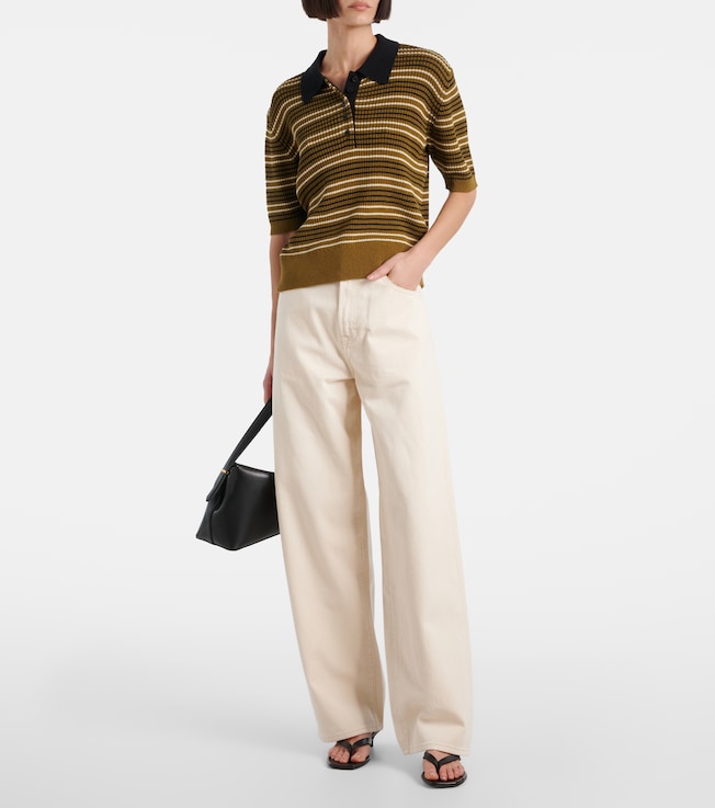 Róhe High-rise wide-leg jeans