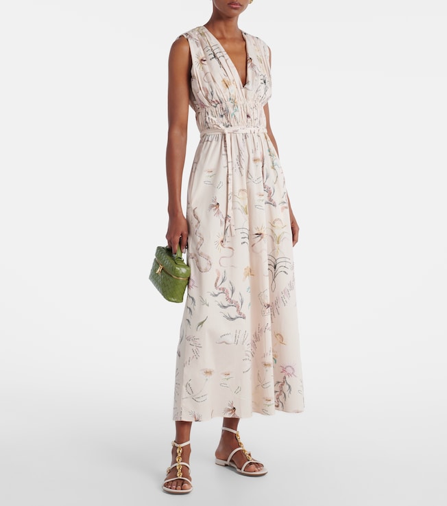 Altuzarra Fie printed cotton-blend midi dress 