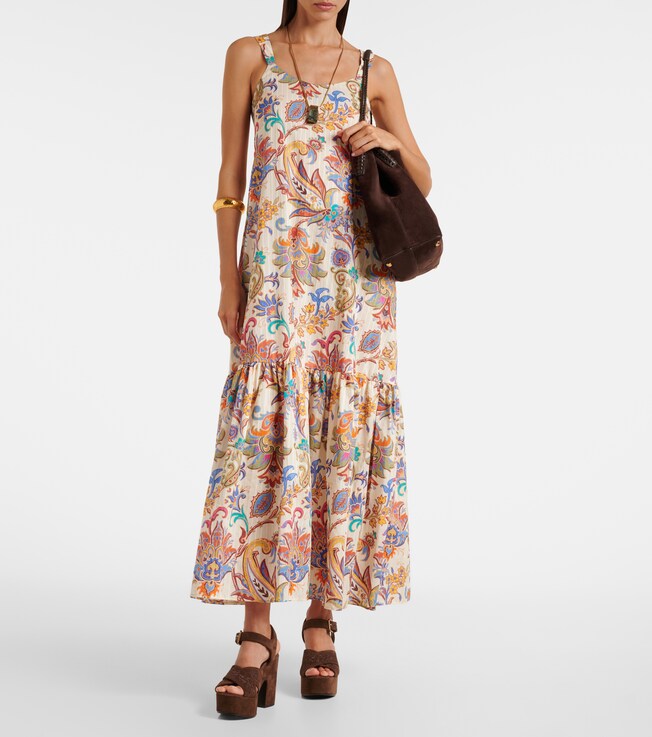 Etro Paisley cotton maxi dress