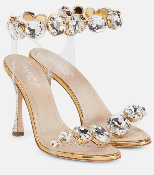 Giambattista Valli Diamond Clash embellished sandals