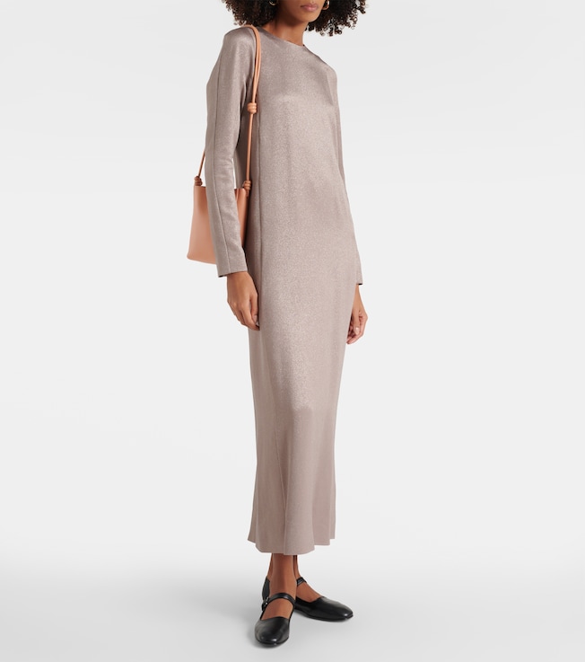 Fforme Iris metallic maxi dress
