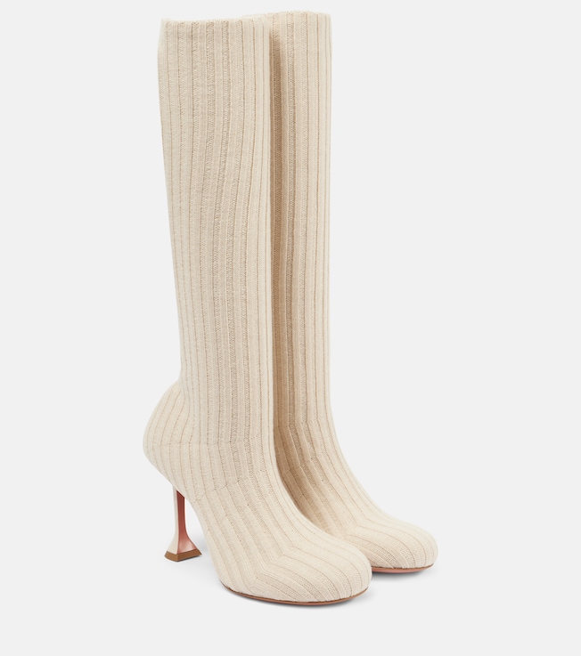 AMINA MUADDI Veneda 95 knee-high sock boots
