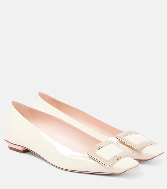 ROGER VIVIER Belle Vivier 25 patent leather ballet flats