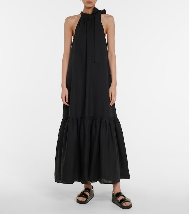 Asceno Ibiza linen maxi dress