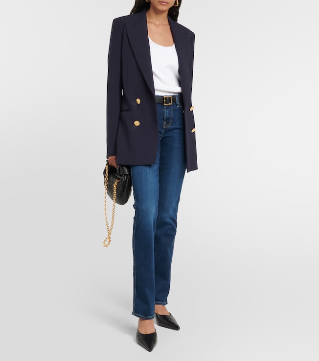 7 For All Mankind Kimmie mid-rise straight jeans