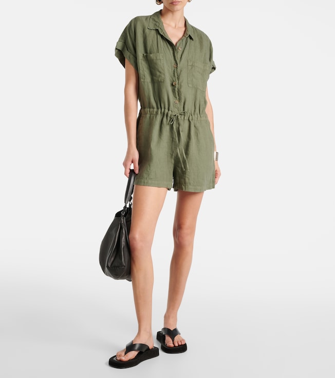 Velvet Clare linen romper