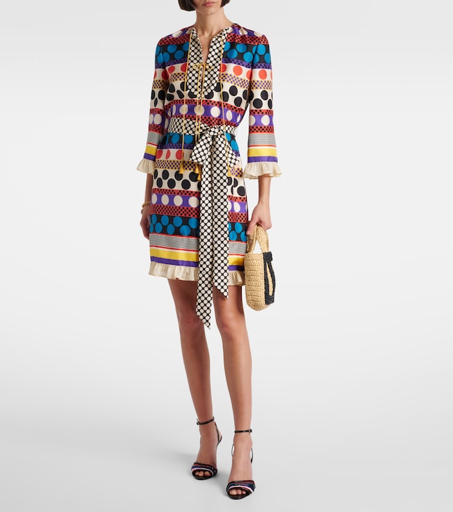 Valentino Escape polka-dot silk minidress
