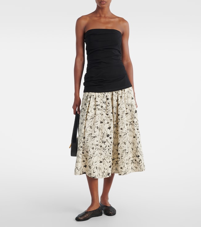 Proenza Schouler White Label Austin cotton poplin midi skirt